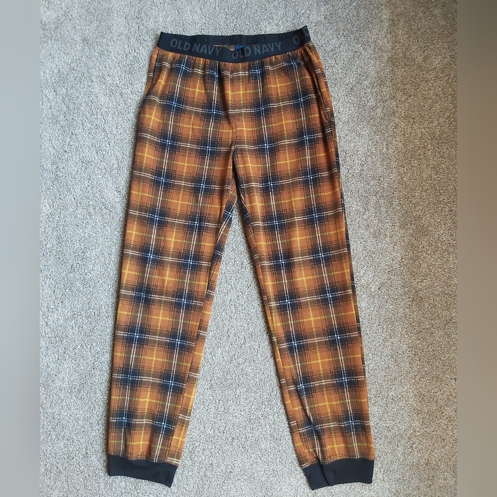 Old Navy Plaid Fleece Pajama Bottoms